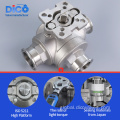 3 Way Ball Valve Industrial Equipment Clamp End Three Way Ball Valve Factory